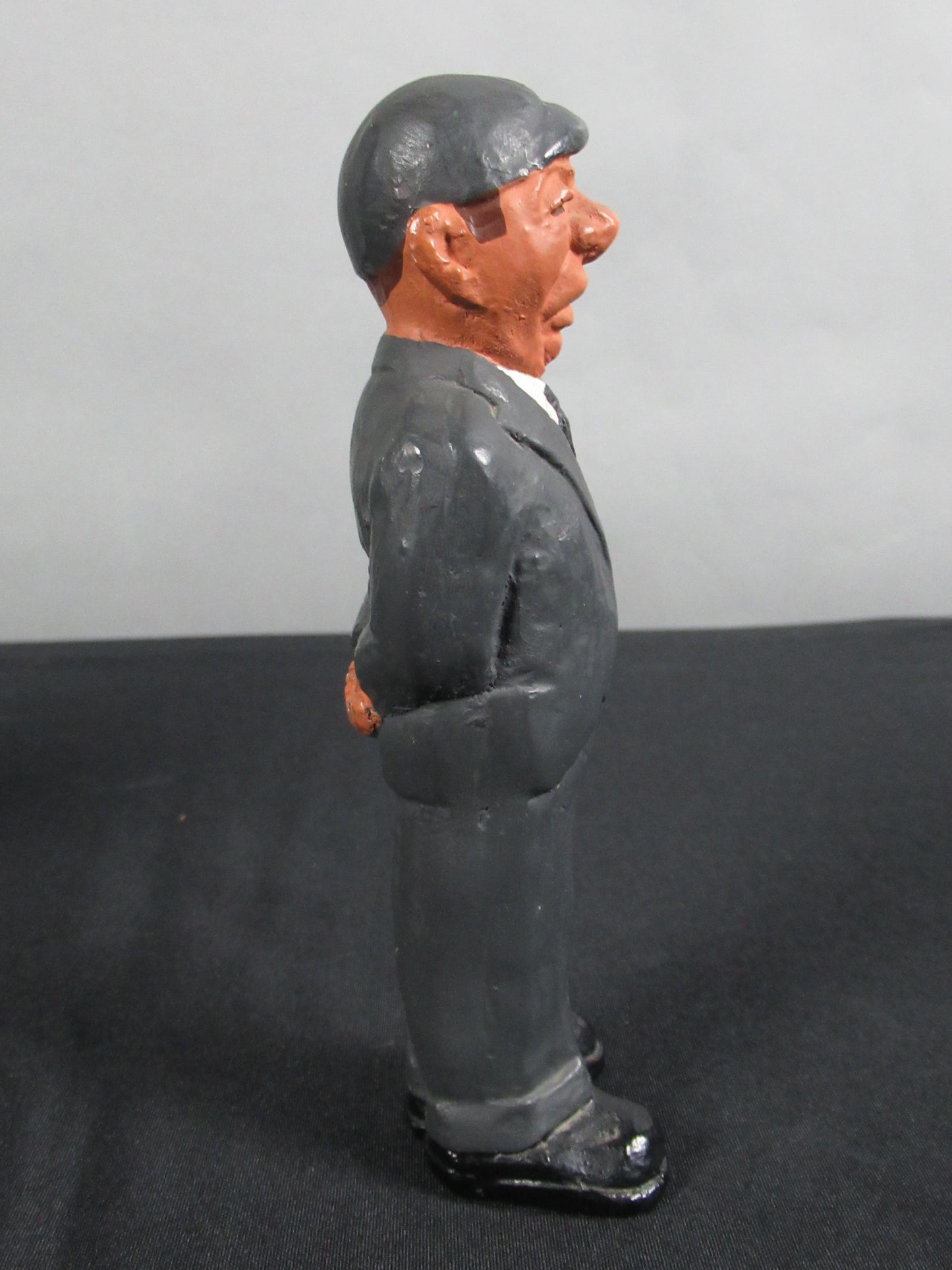 VINTAGE Baseball Umpire & Batter Figure Set - L. L. Rittgers (c. 1940s) Collectible Sport Chalkware Statuettes