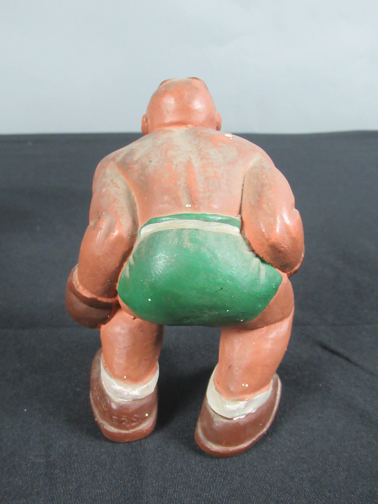 VINTAGE Boxing Figure Trio Set - L. L. Rittgers (c. 1940s) Collectible Sport Chalkware Statuettes