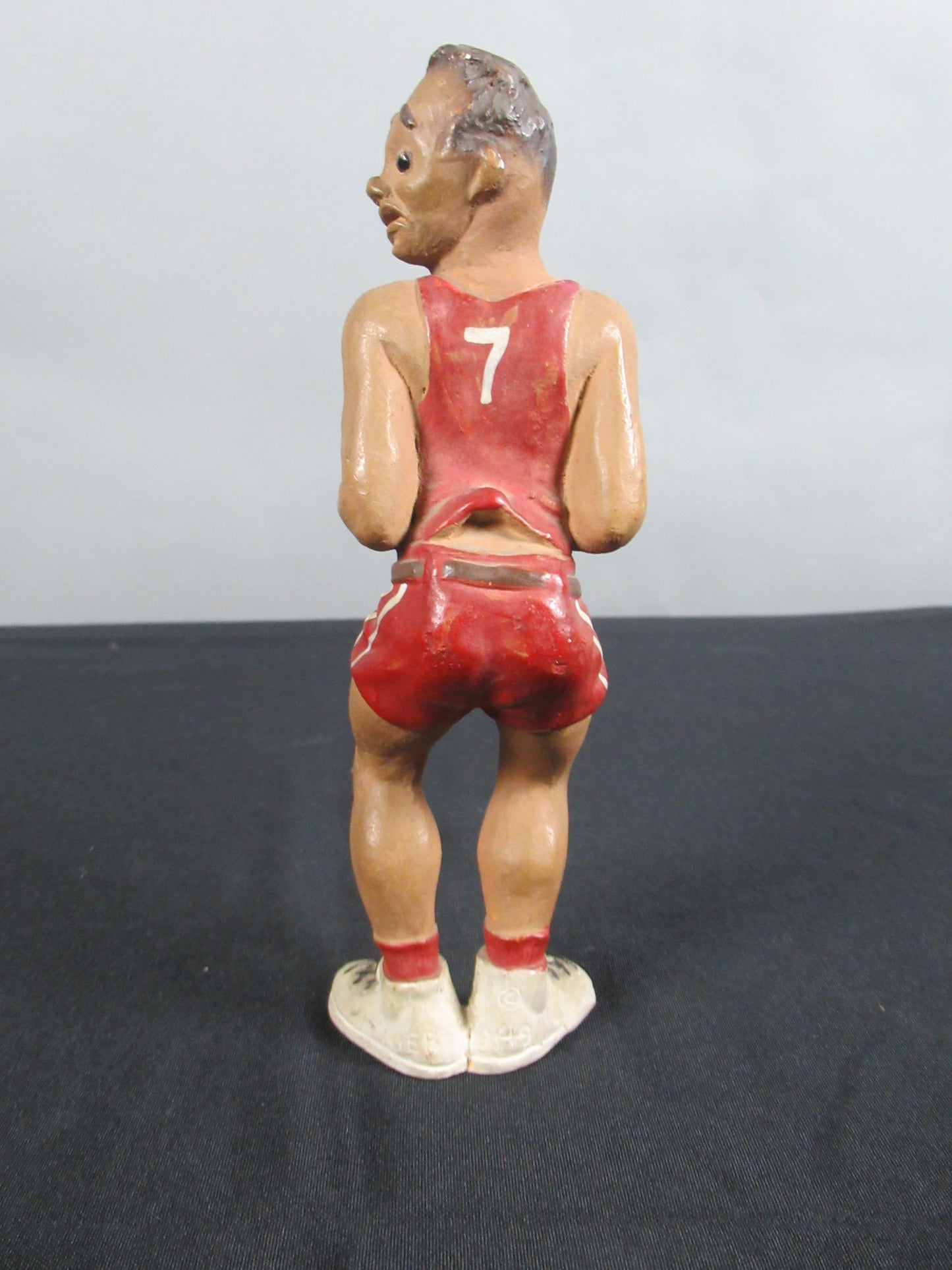 VINTAGE Basketball Player Figure - L. L. Rittgers (c. 1940s) Collectible Sport Chalkware Statuettes