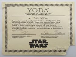 STAR WARS Yoda 24" Figure - Illusive Concepts (1994) Mario Chiodo The Empire Strikes Back