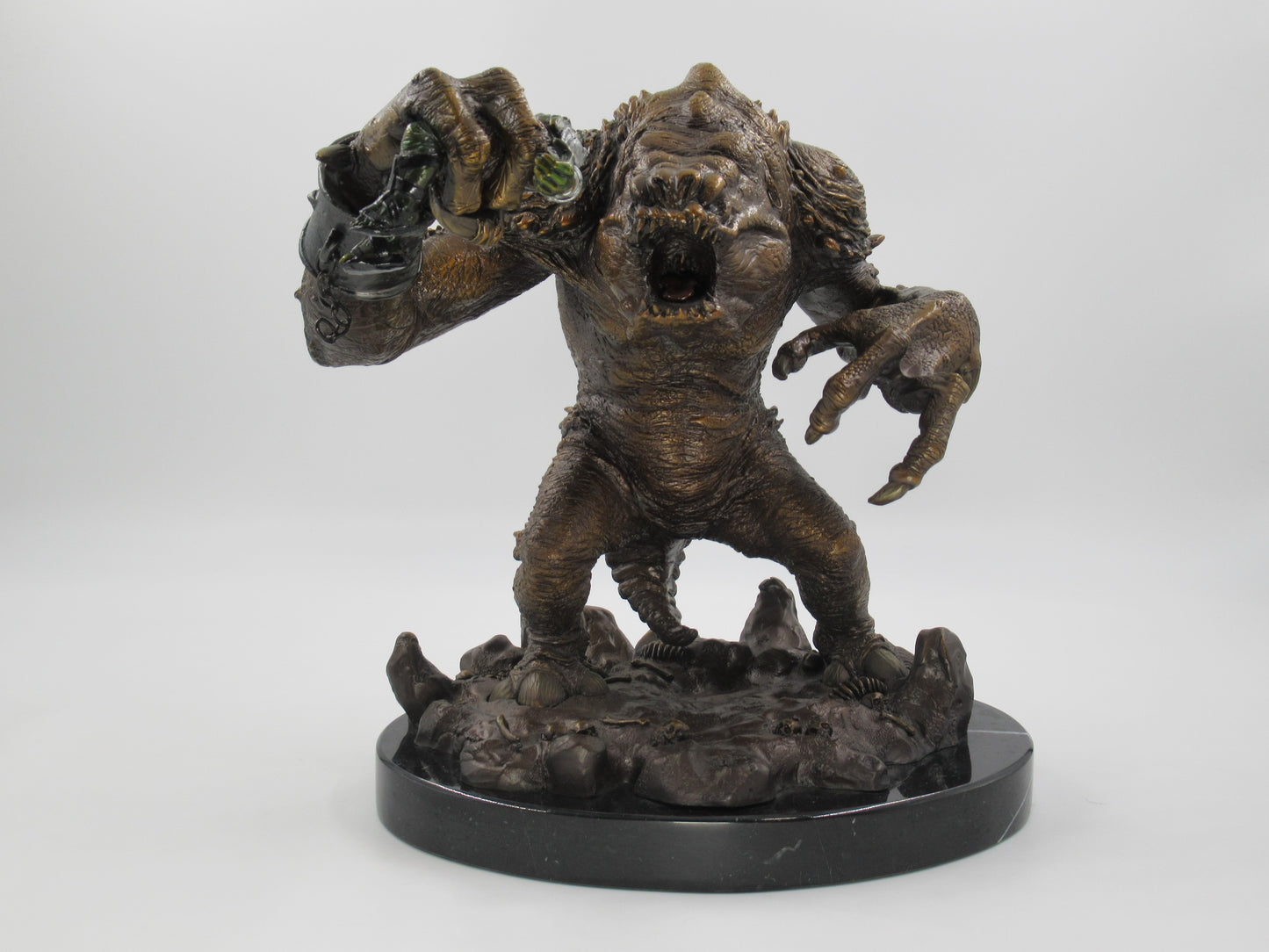 STAR WARS Solid Bronze Rancor Pit Monster Statue - Bowen & Dark Horse (1998)