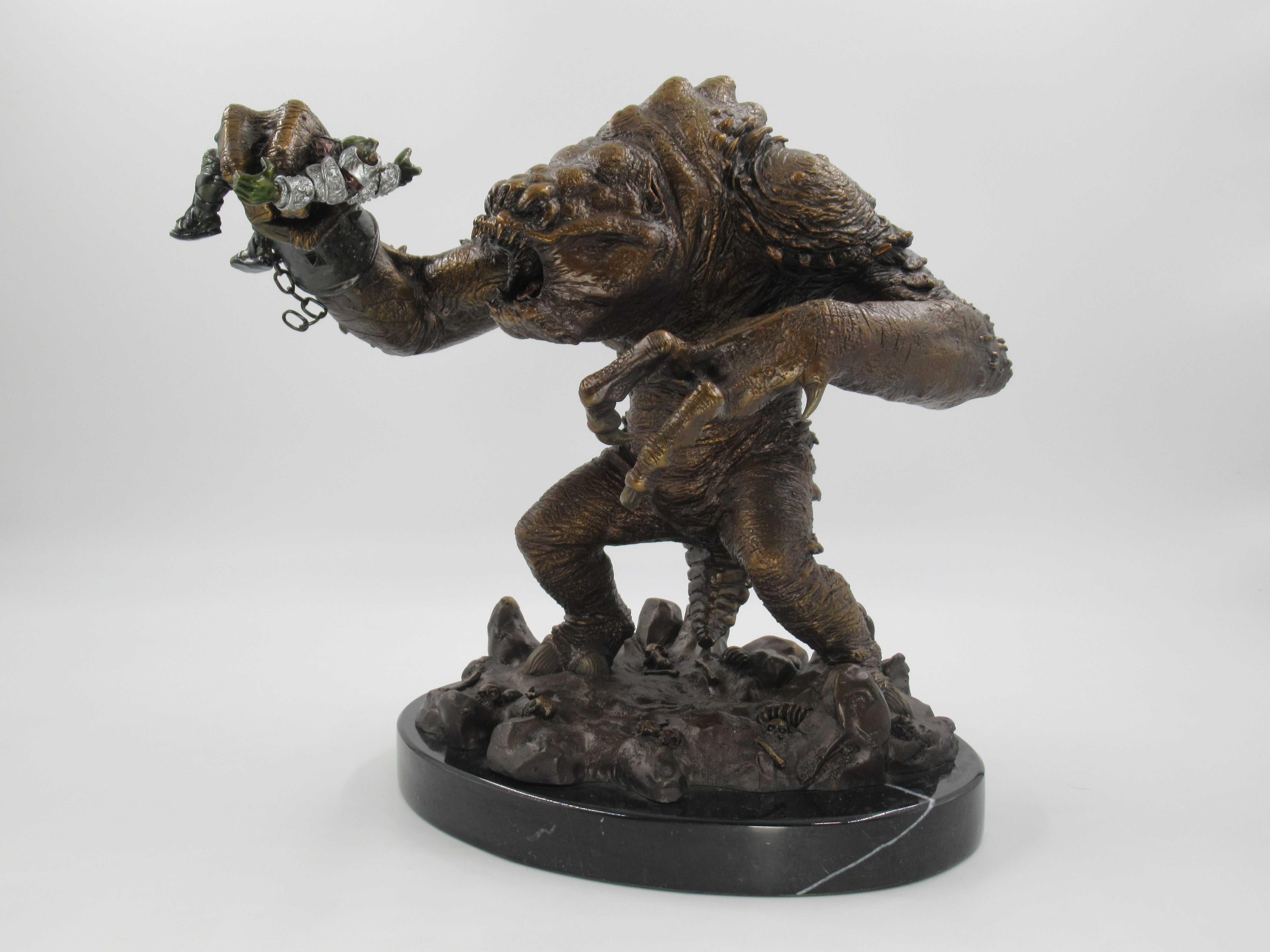 STAR WARS Solid Bronze Rancor Pit Monster Statue - Bowen & Dark Horse (1998)