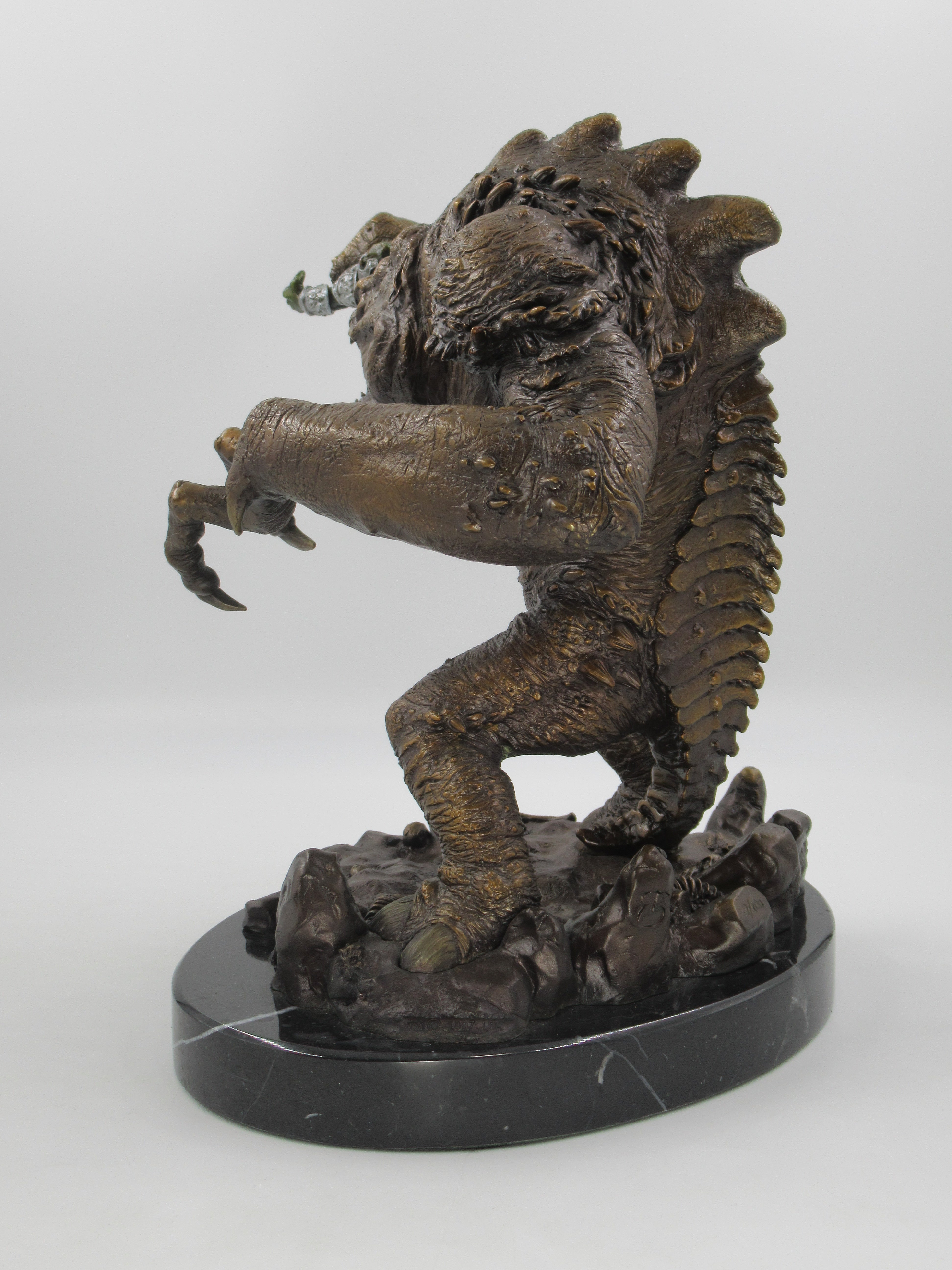 STAR WARS Solid Bronze Rancor Pit Monster Statue - Bowen & Dark Horse (1998)