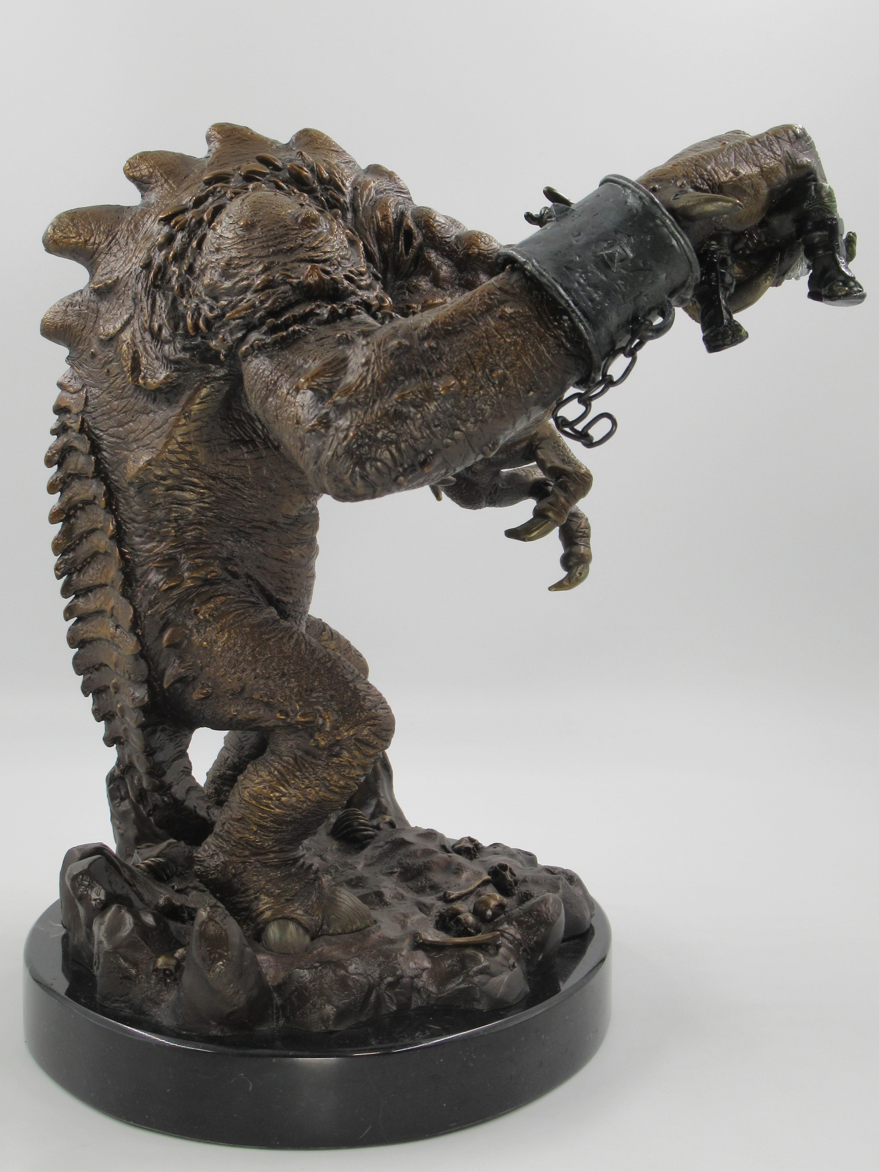 STAR WARS Solid Bronze Rancor Pit Monster Statue - Bowen & Dark Horse (1998)