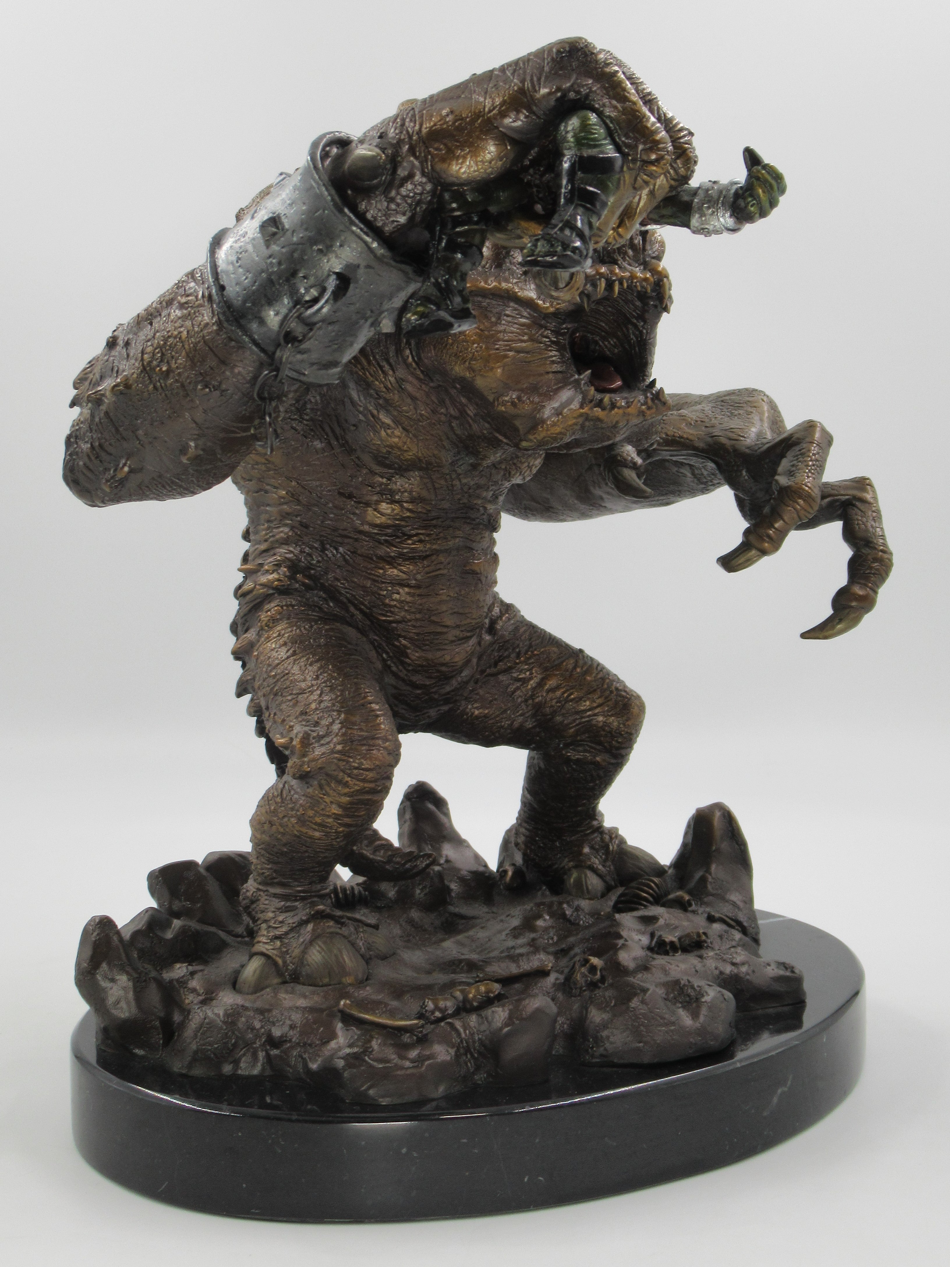 STAR WARS Solid Bronze Rancor Pit Monster Statue - Bowen & Dark Horse (1998)