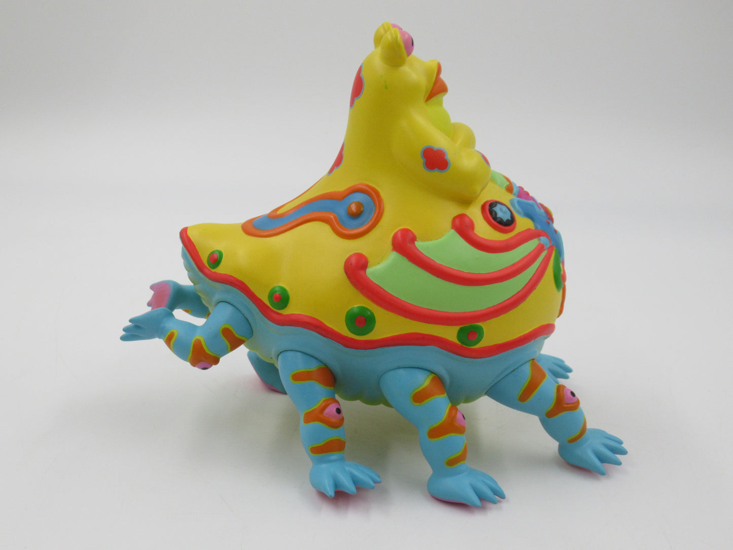 JIM WOODRING Mr. Bumper Vinyl Figure Green/Yellow Variant - StrangeCo (2006) Art Toy