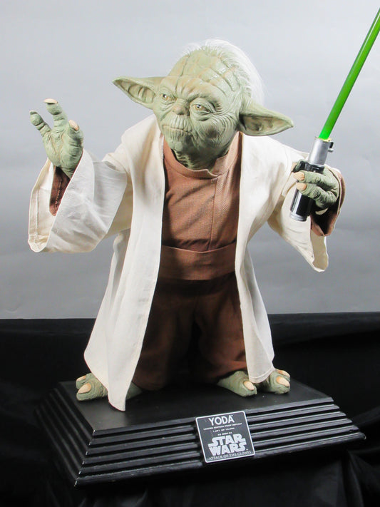 STAR WARS Yoda Life Size Figure - Rubie's Prop Replica (2002) Episode II: Attack of The Clones