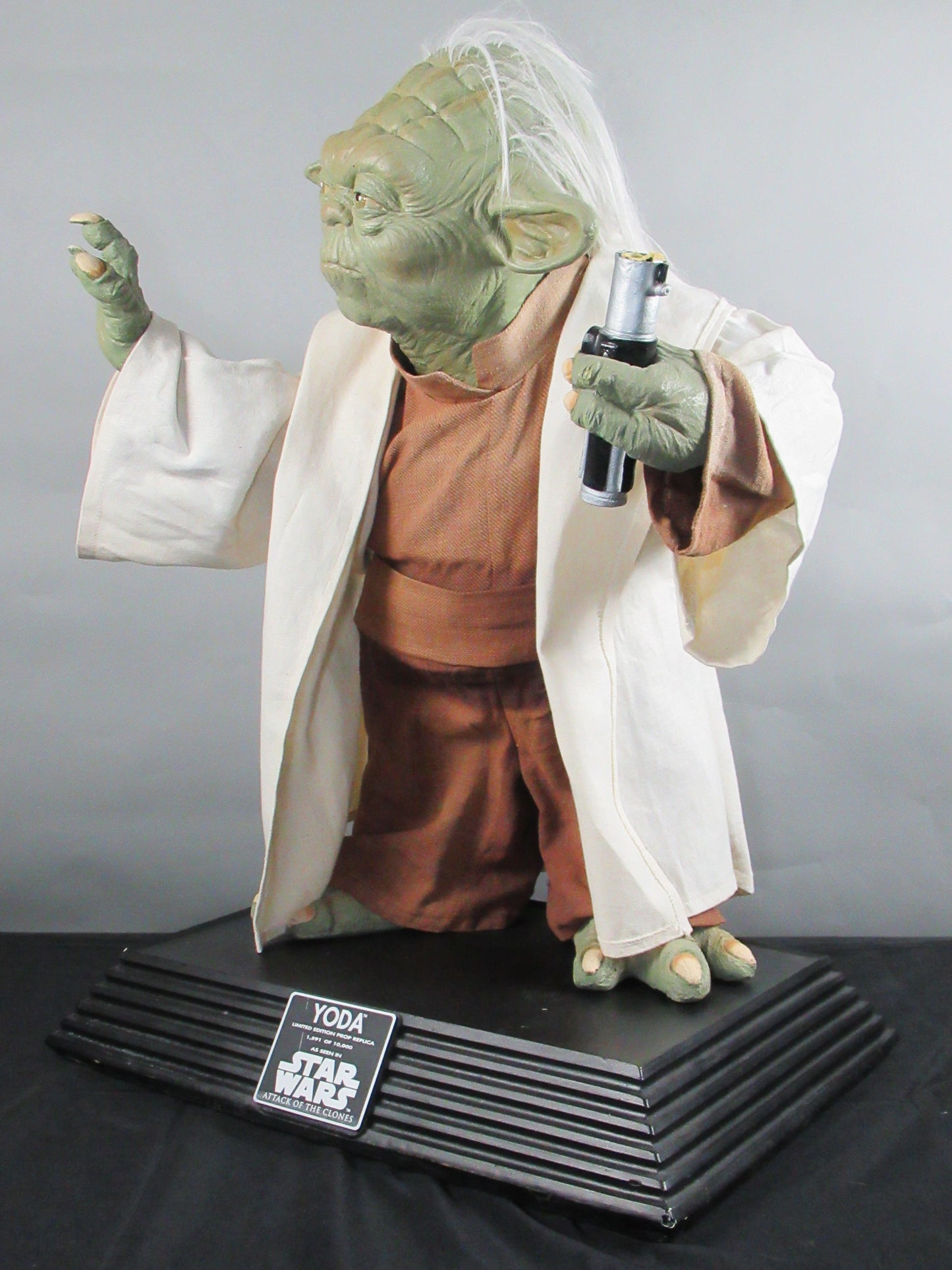 STAR WARS Yoda Life Size Figure - Rubie's Prop Replica (2002) Episode II: Attack of The Clones