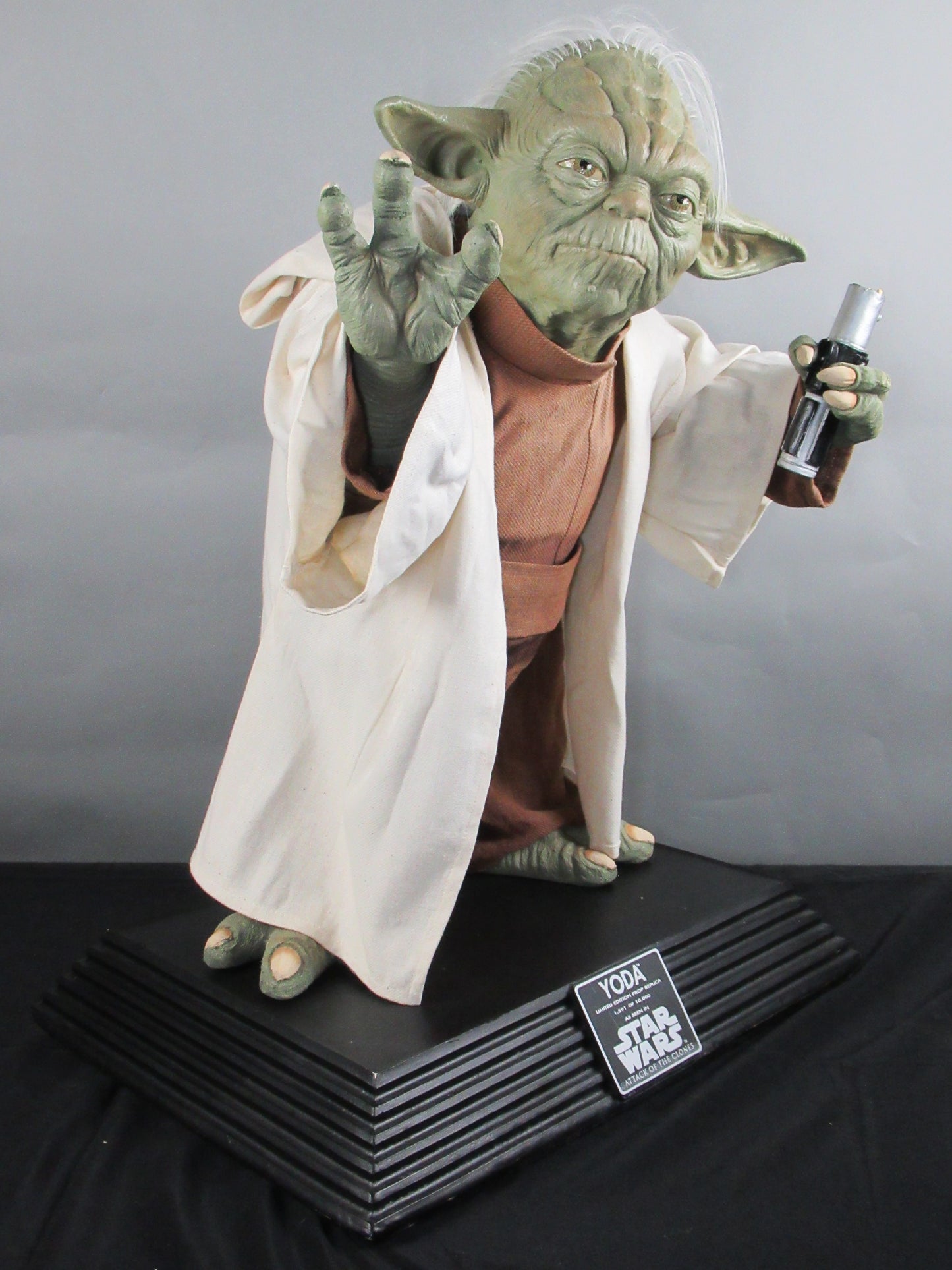 STAR WARS Yoda Life Size Figure - Rubie's Prop Replica (2002) Episode II: Attack of The Clones