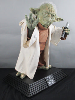 STAR WARS Yoda Life Size Figure - Rubie's Prop Replica (2002) Episode II: Attack of The Clones