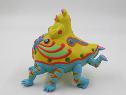 JIM WOODRING Mr. Bumper Vinyl Figure Green/Yellow Variant - StrangeCo (2006) Art Toy