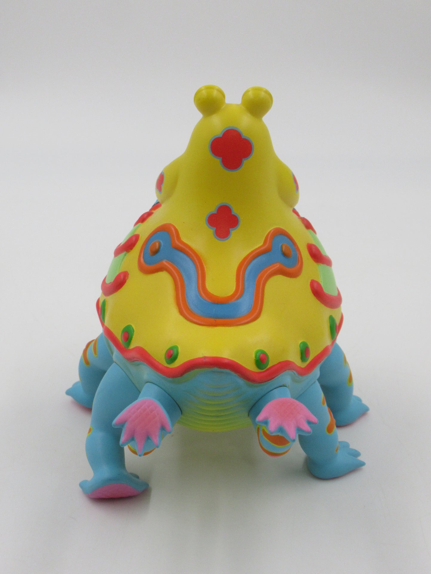 JIM WOODRING Mr. Bumper Vinyl Figure Green/Yellow Variant - StrangeCo (2006) Art Toy