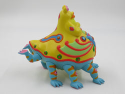 JIM WOODRING Mr. Bumper Vinyl Figure Green/Yellow Variant - StrangeCo (2006) Art Toy