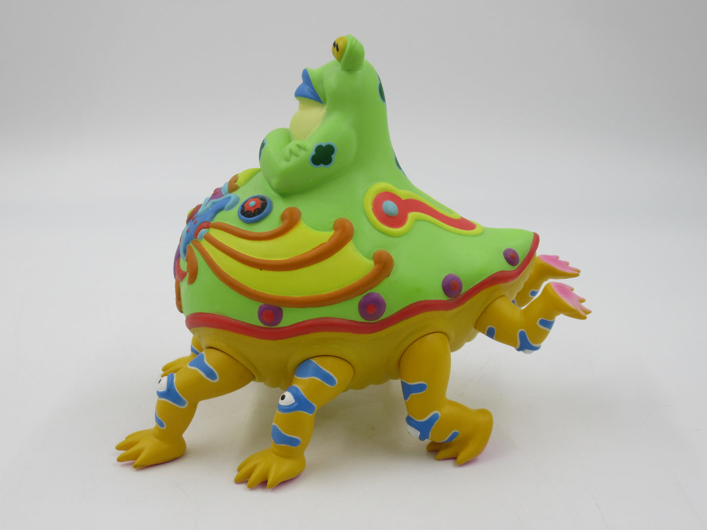 JIM WOODRING Mr. Bumper Vinyl Figure Red/Green - StrangeCo (2006) Art Toy