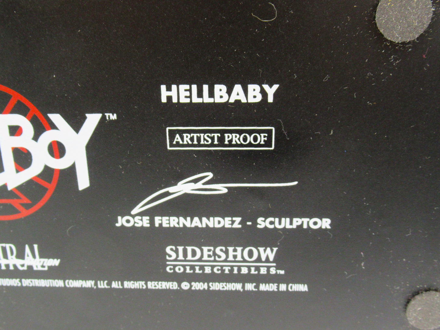 HELLBOY Hellbaby 16" Faux Bronze Statue - Sideshow Collectibles (2004)