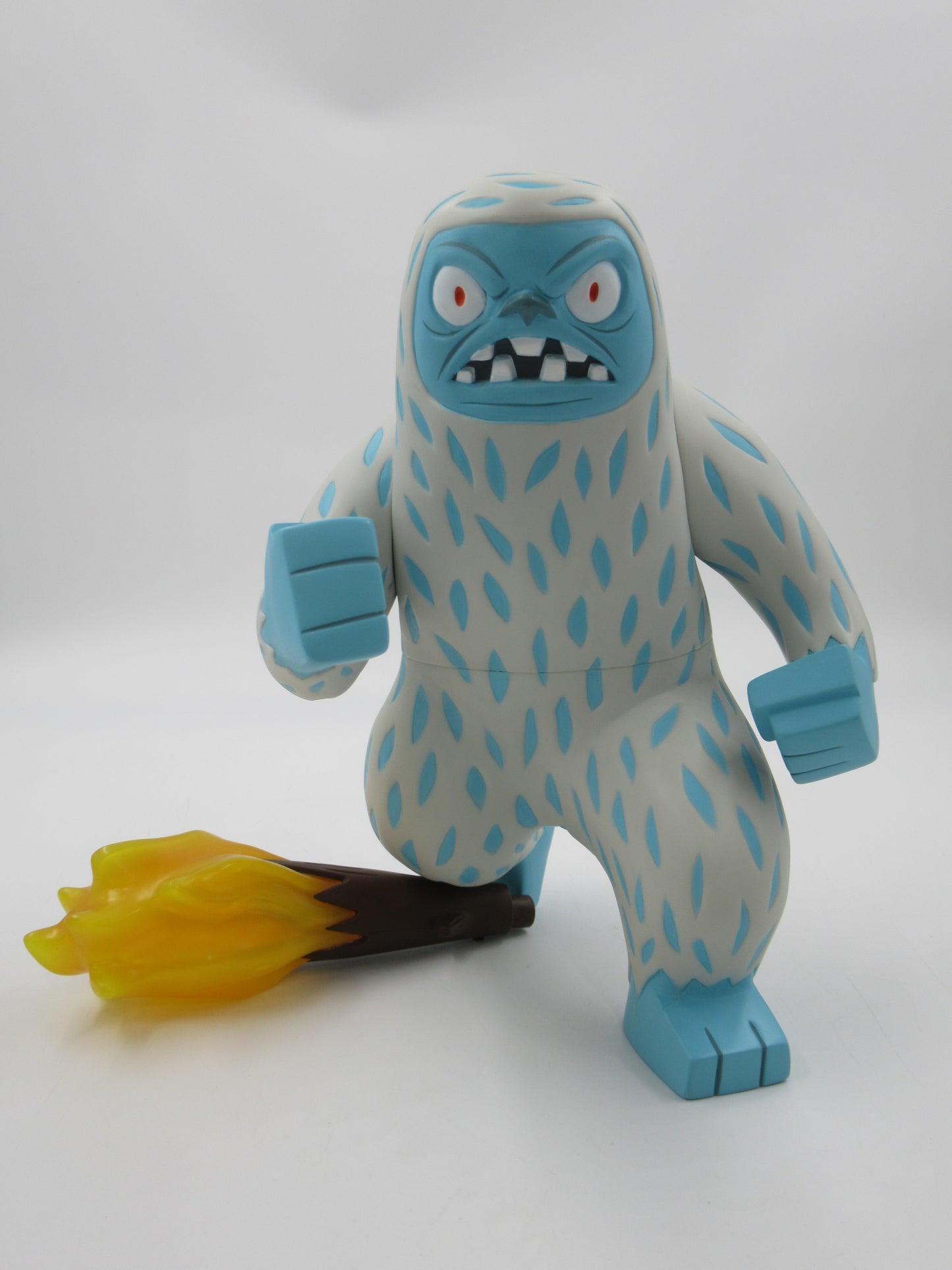 GAMA-GO The Yeti 11" Figure - Ningyoushi/Tim Biskup (2008) Vinyl Art Toy & Torch