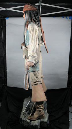 PIRATES OF THE CARIBBEAN Life Size Jack Sparrow - Studio OXMOX/Muckle Mannequins (c. 2000s) One of a Kind