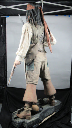 PIRATES OF THE CARIBBEAN Life Size Jack Sparrow - Studio OXMOX/Muckle Mannequins (c. 2000s) One of a Kind