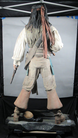 PIRATES OF THE CARIBBEAN Life Size Jack Sparrow - Studio OXMOX/Muckle Mannequins (c. 2000s) One of a Kind