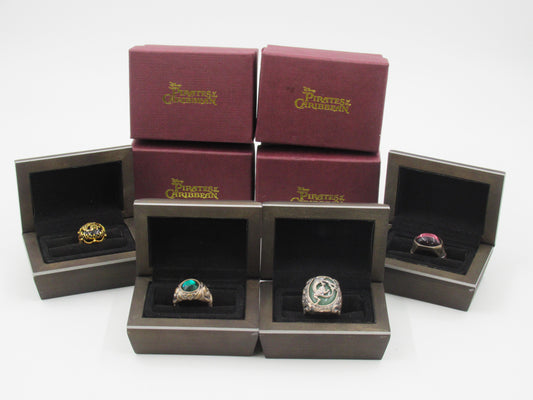 DISNEY PIRATES OF THE CARIBBEAN Jack Sparrow Ring Set - The Noble Collection