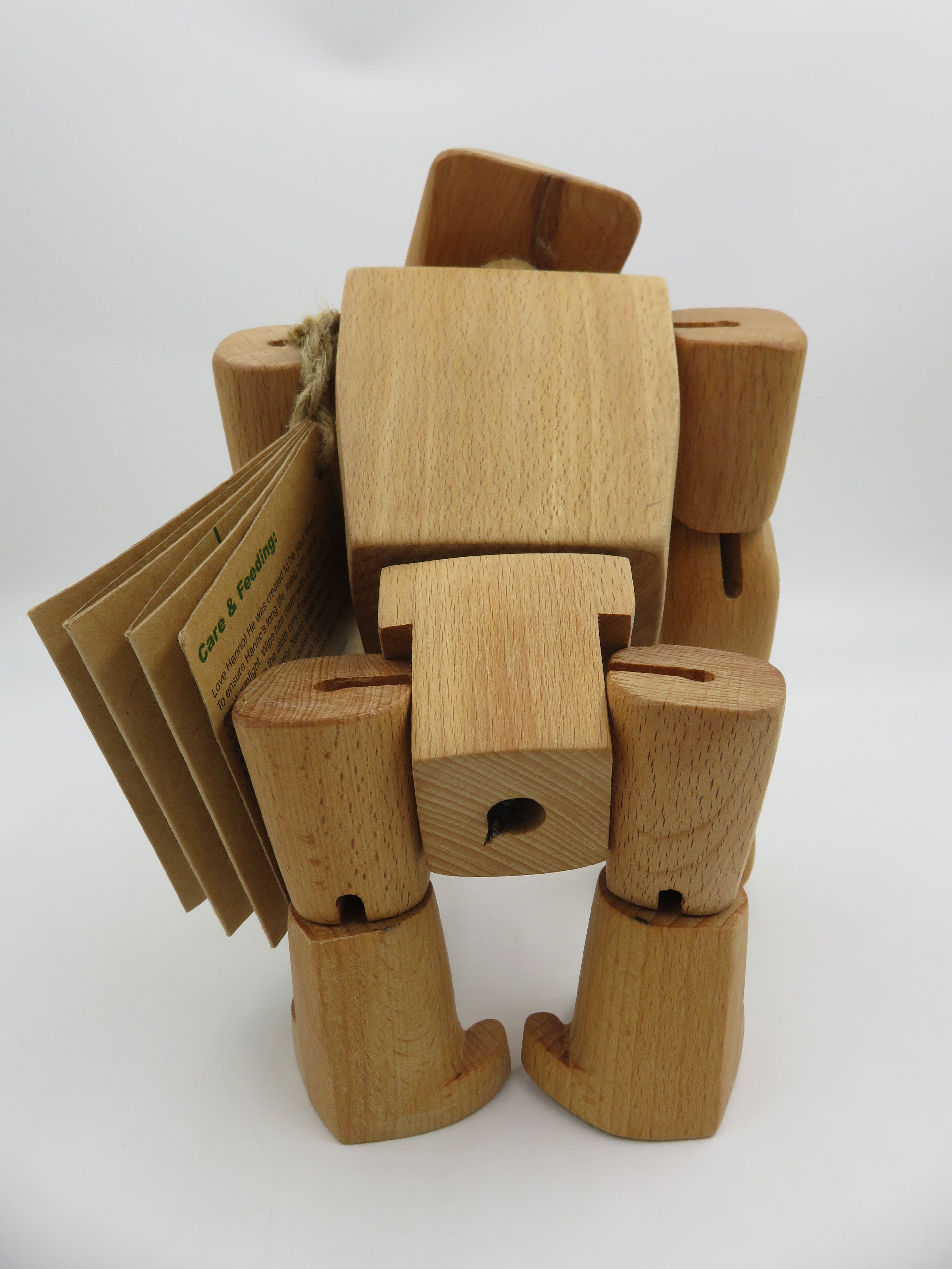 HANNNO The Wooden Gorilla Figure - Areaware (2000s) Designer Art Toy