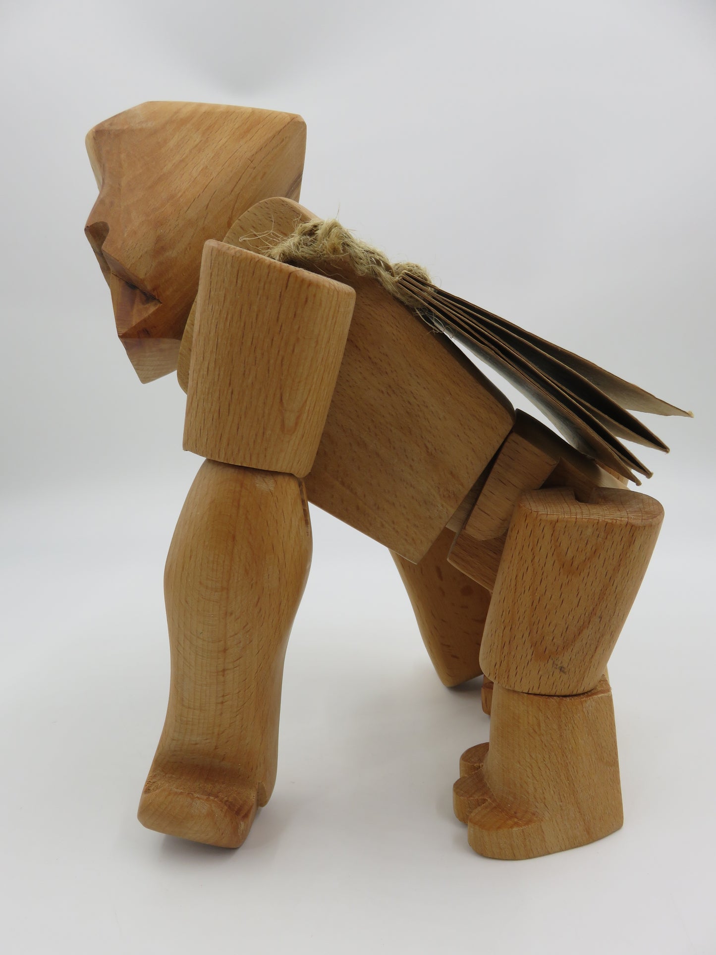 HANNNO The Wooden Gorilla Figure - Areaware (2000s) Designer Art Toy