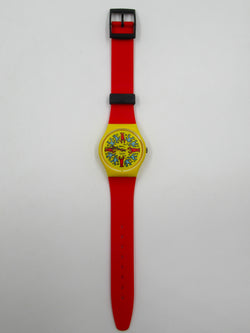 KEITH HARING Model GZ100 Quartz Wristwatch - Swatch (1985) #4319/9999