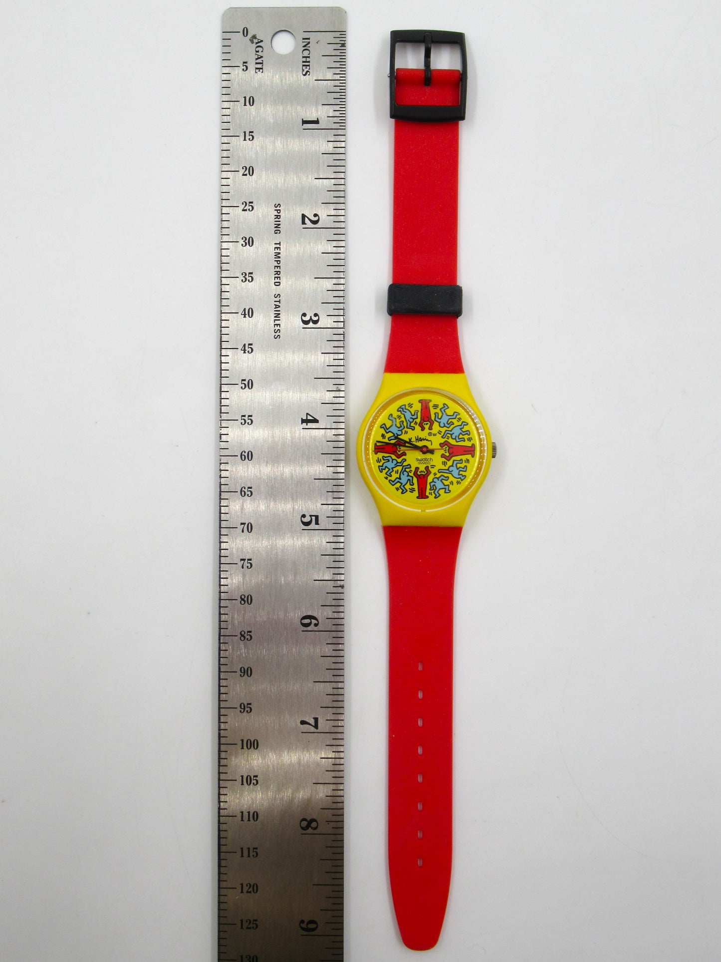 KEITH HARING Model GZ100 Quartz Wristwatch - Swatch (1985) #4319/9999