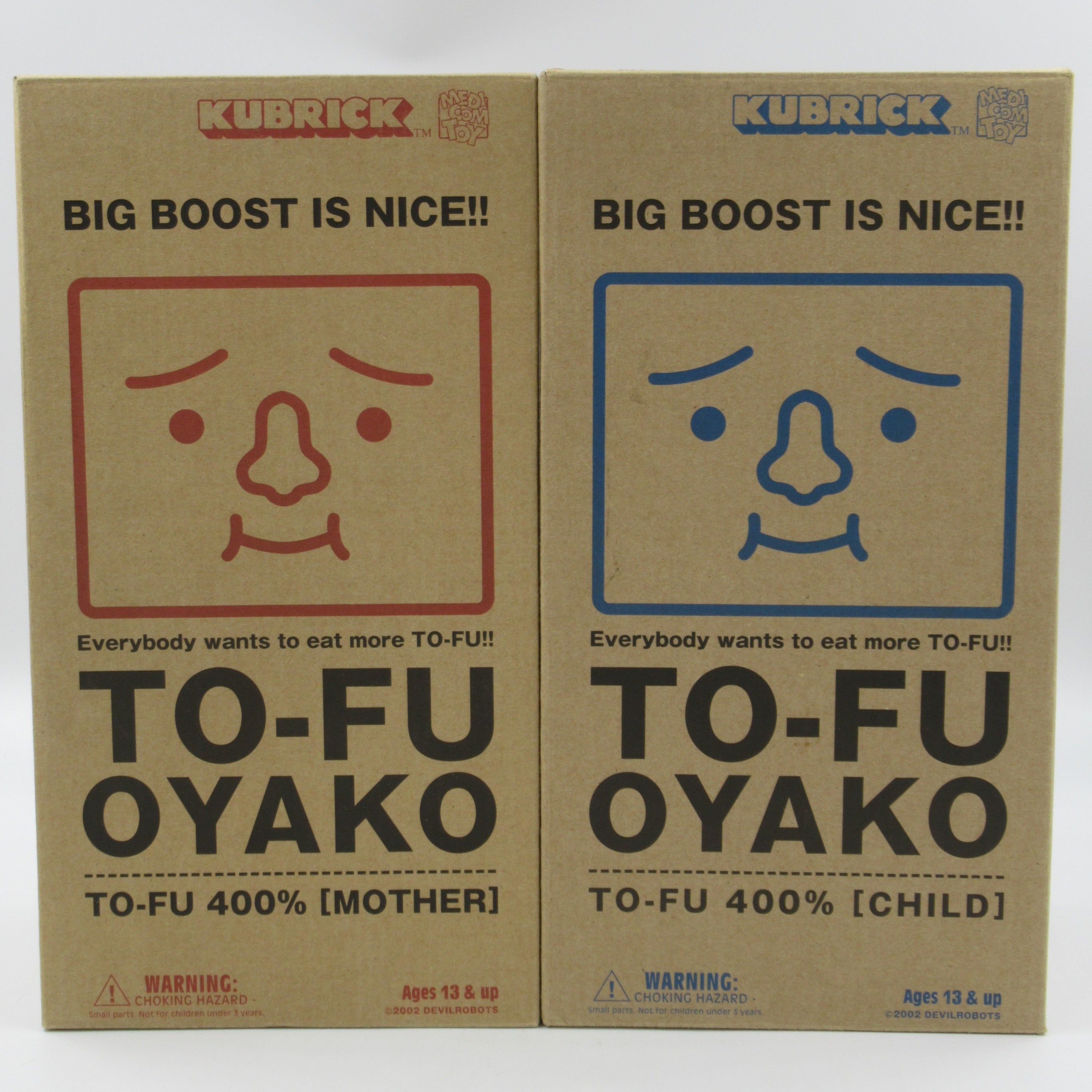 KUBRICK To-fu Mother & Child 400% Figure Set - Medicom Toy (2002) Limited Edition Art Toy Set