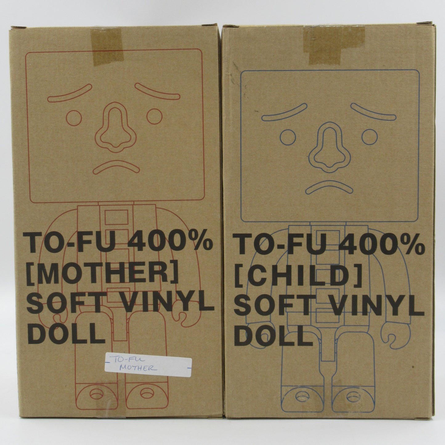 KUBRICK To-fu Mother & Child 400% Figure Set - Medicom Toy (2002) Limited Edition Art Toy Set