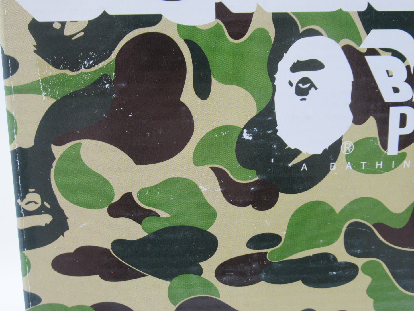 BEARBRICK Green Camo Bape Play 400% Figure - Medicom Toy (2003) Bathing Ape Art Toy