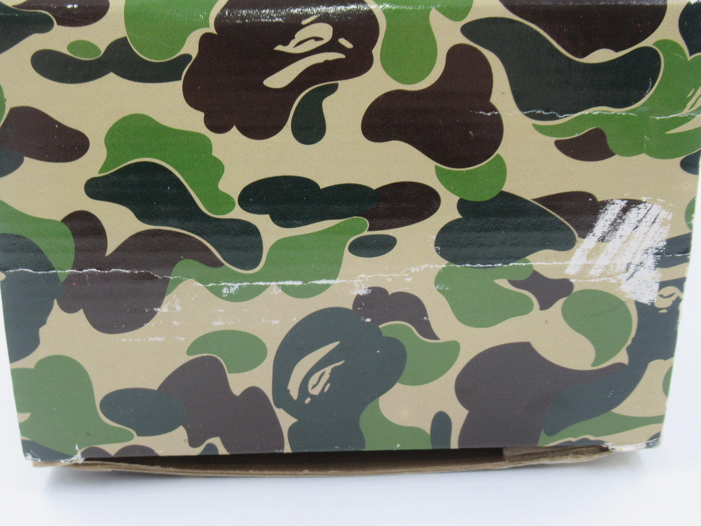 BEARBRICK Green Camo Bape Play 400% Figure - Medicom Toy (2003) Bathing Ape Art Toy