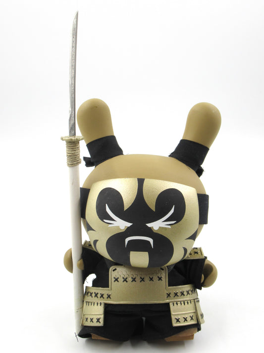 HUCK GEE Gold Life "Kabuki" Dunny - Kidrobot (2012) Designer Art Toy