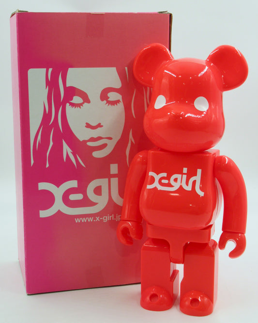 BEARBRICK Pink X-Girl 400% Figure - Medicom Toy (2007) Be@rbrick Art Toy w/ Box