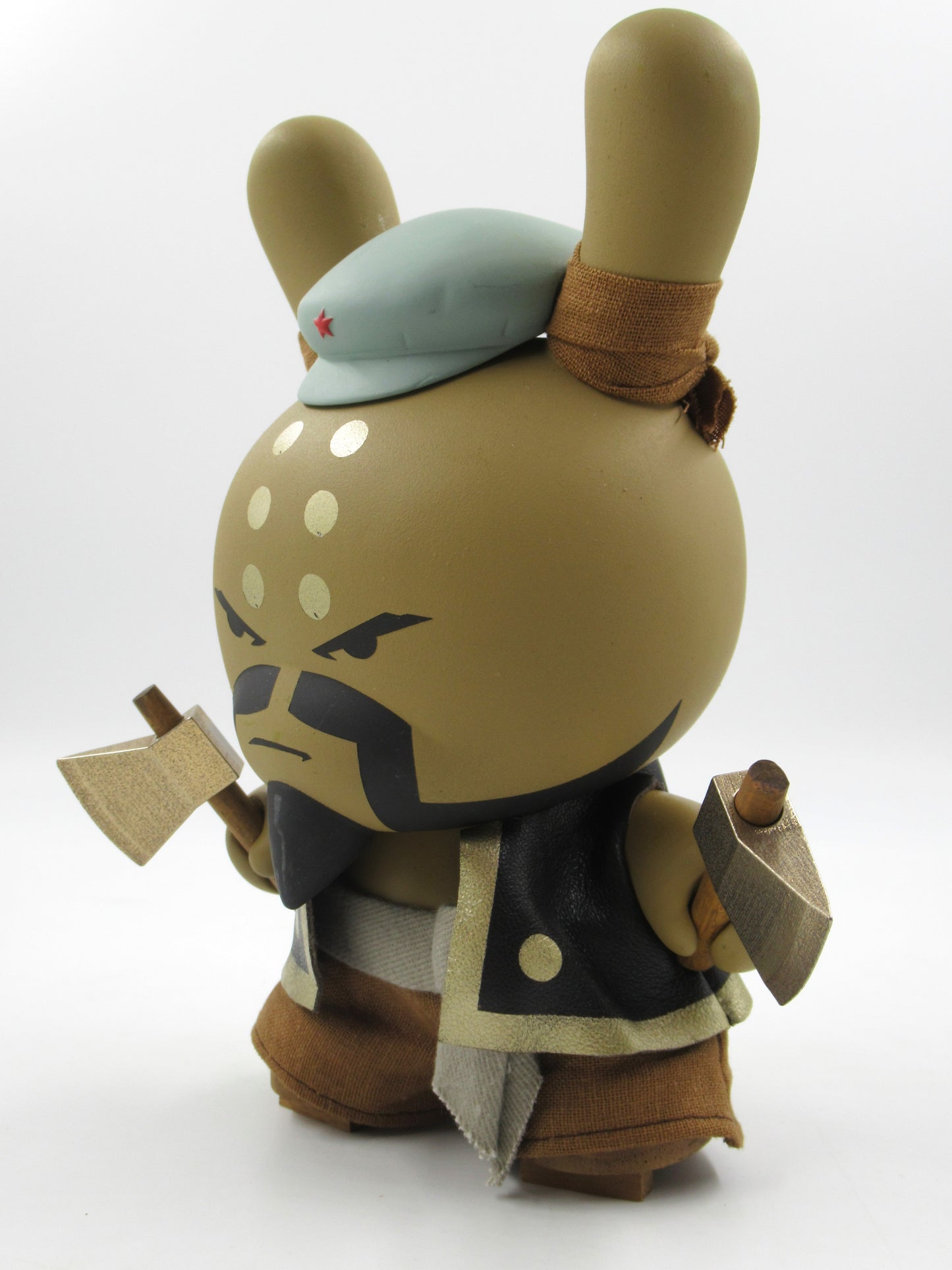 HUCK GEE Gold Life "Not So Glorious Soaring Hatchet Munk" Dunny - Kidrobot (2012) Artist Signed Designer Art Toy