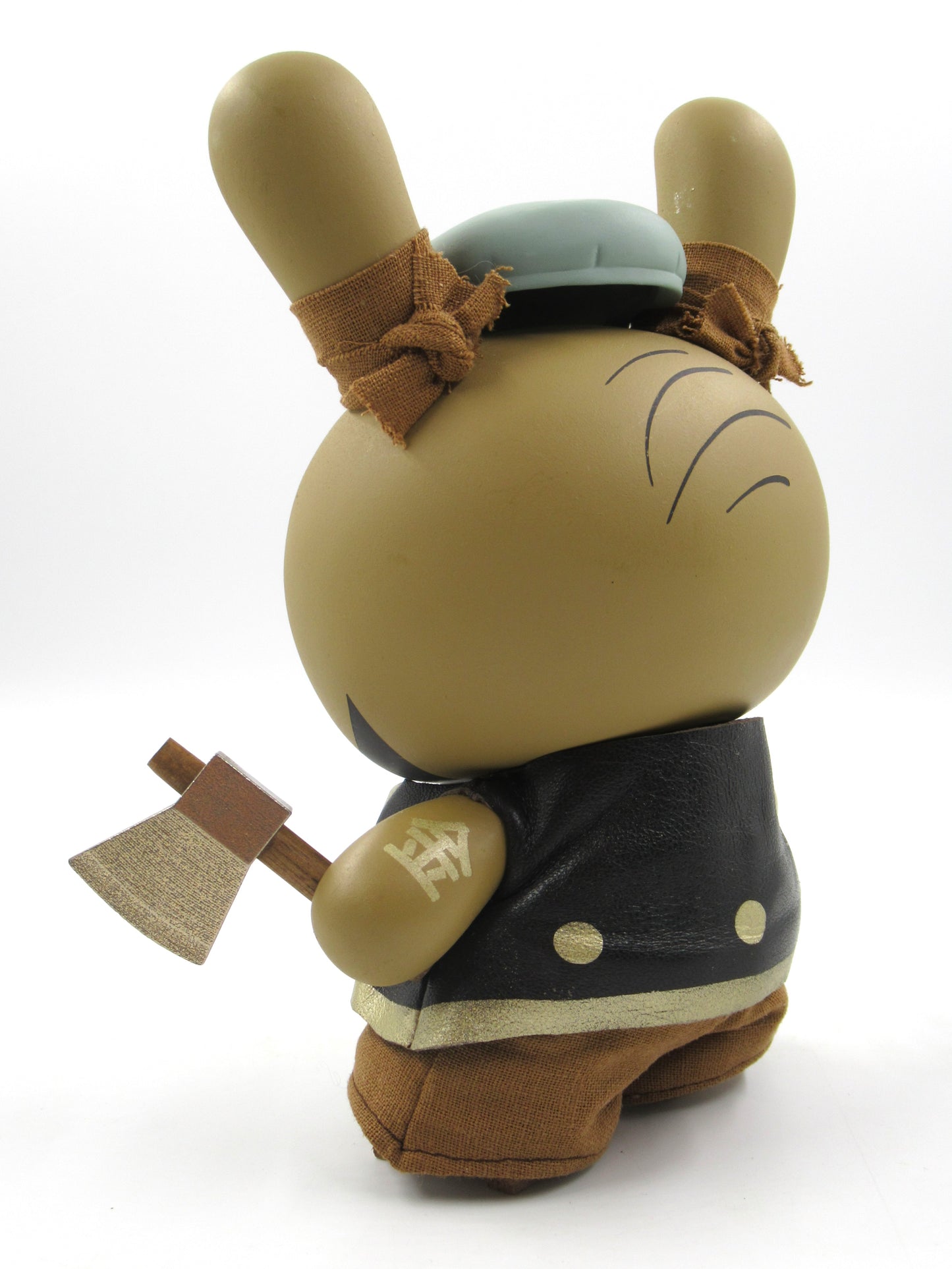 HUCK GEE Gold Life "Not So Glorious Soaring Hatchet Munk" Dunny - Kidrobot (2012) Artist Signed Designer Art Toy