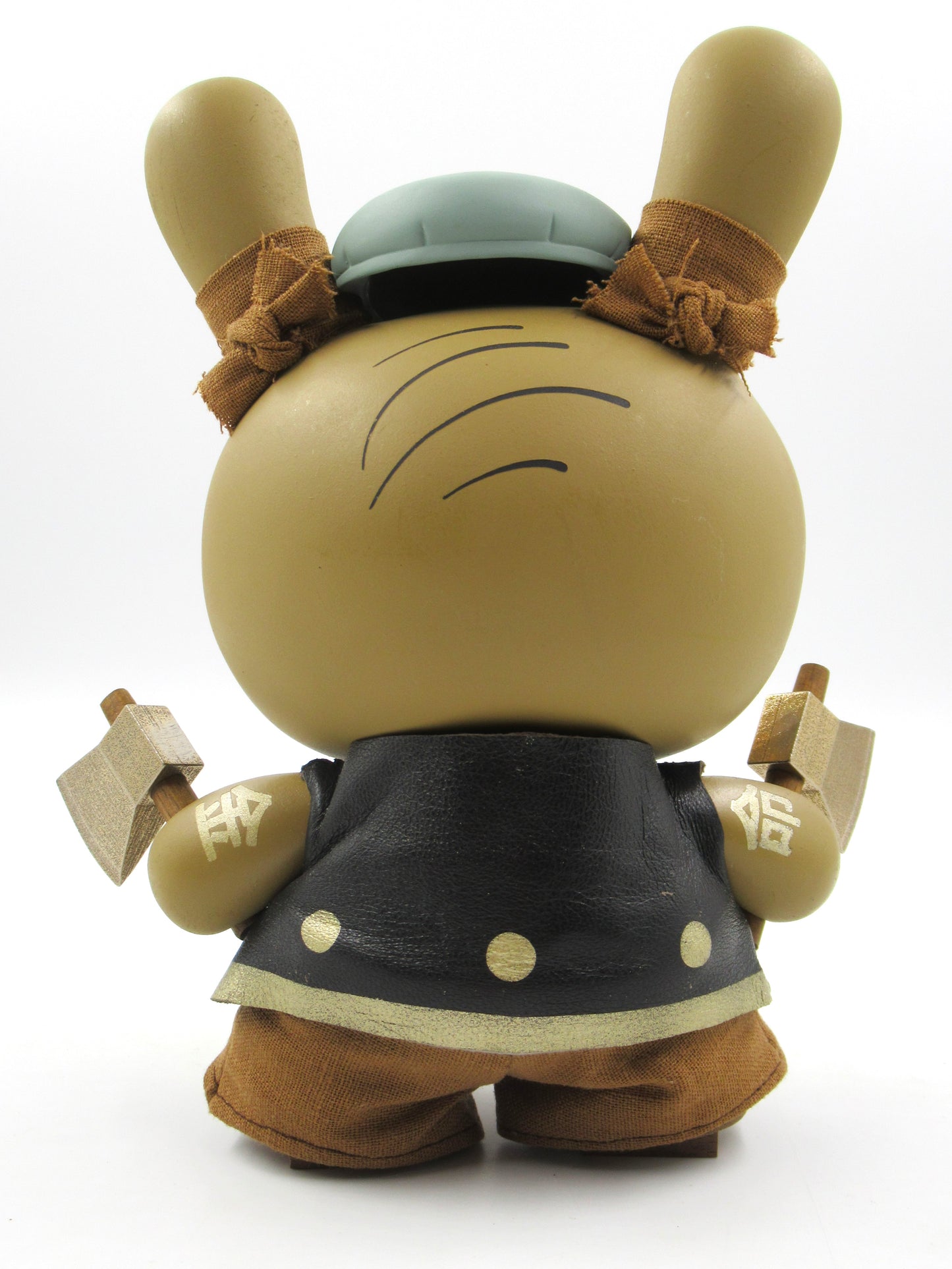 HUCK GEE Gold Life "Not So Glorious Soaring Hatchet Munk" Dunny - Kidrobot (2012) Artist Signed Designer Art Toy