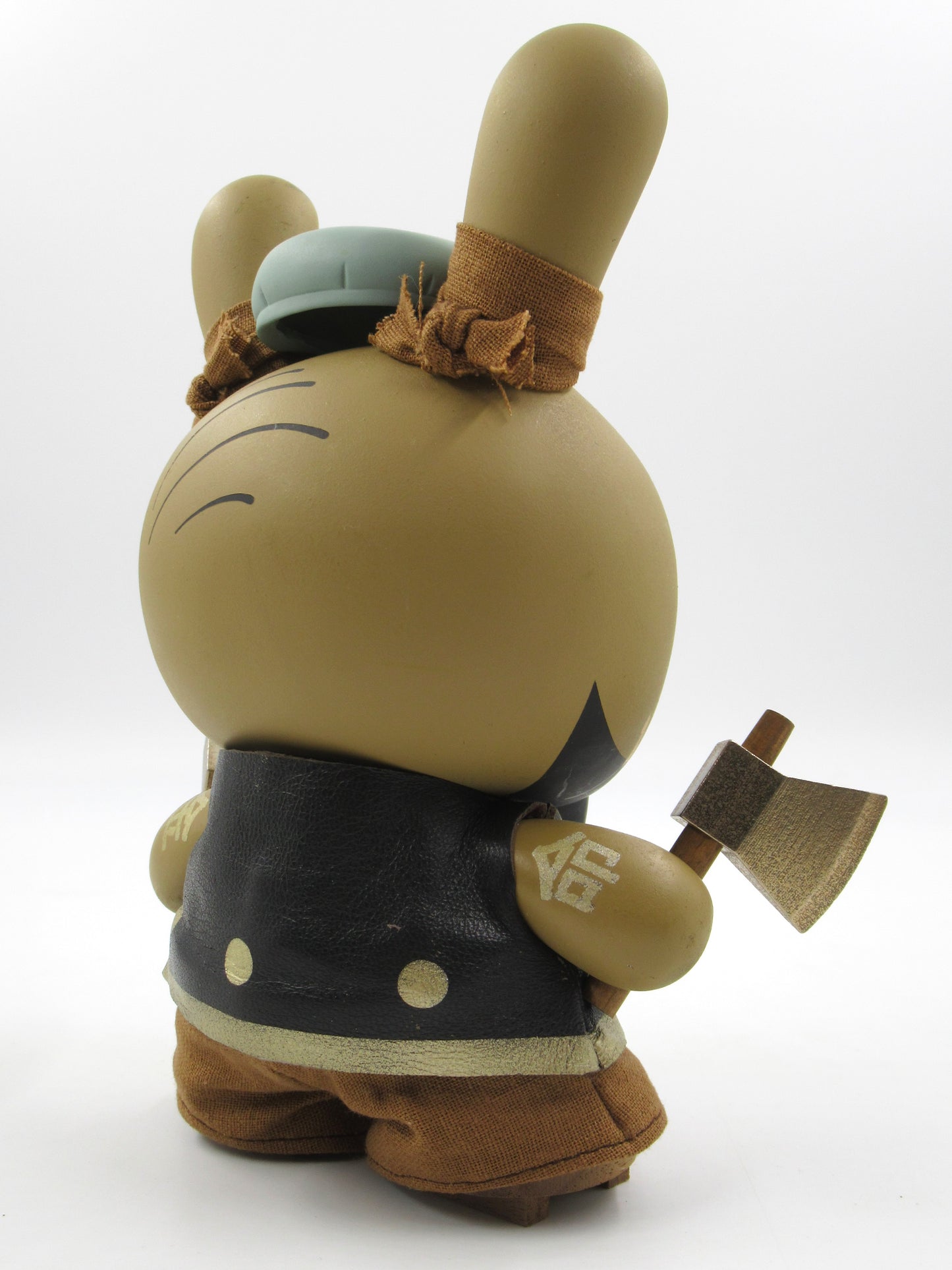 HUCK GEE Gold Life "Not So Glorious Soaring Hatchet Munk" Dunny - Kidrobot (2012) Artist Signed Designer Art Toy