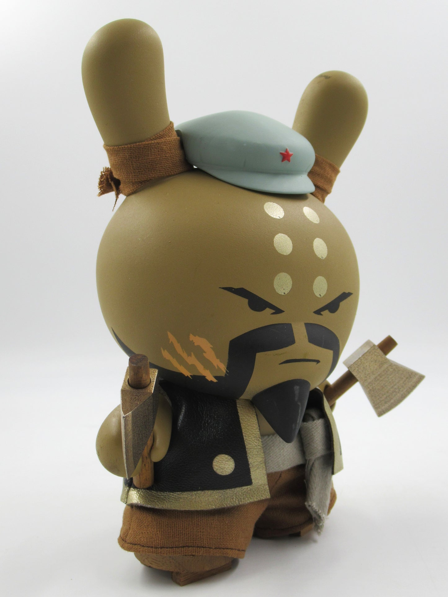 HUCK GEE Gold Life "Not So Glorious Soaring Hatchet Munk" Dunny - Kidrobot (2012) Artist Signed Designer Art Toy