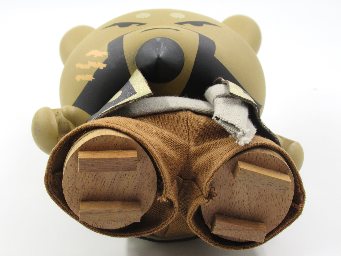 HUCK GEE Gold Life "Not So Glorious Soaring Hatchet Munk" Dunny - Kidrobot (2012) Artist Signed Designer Art Toy