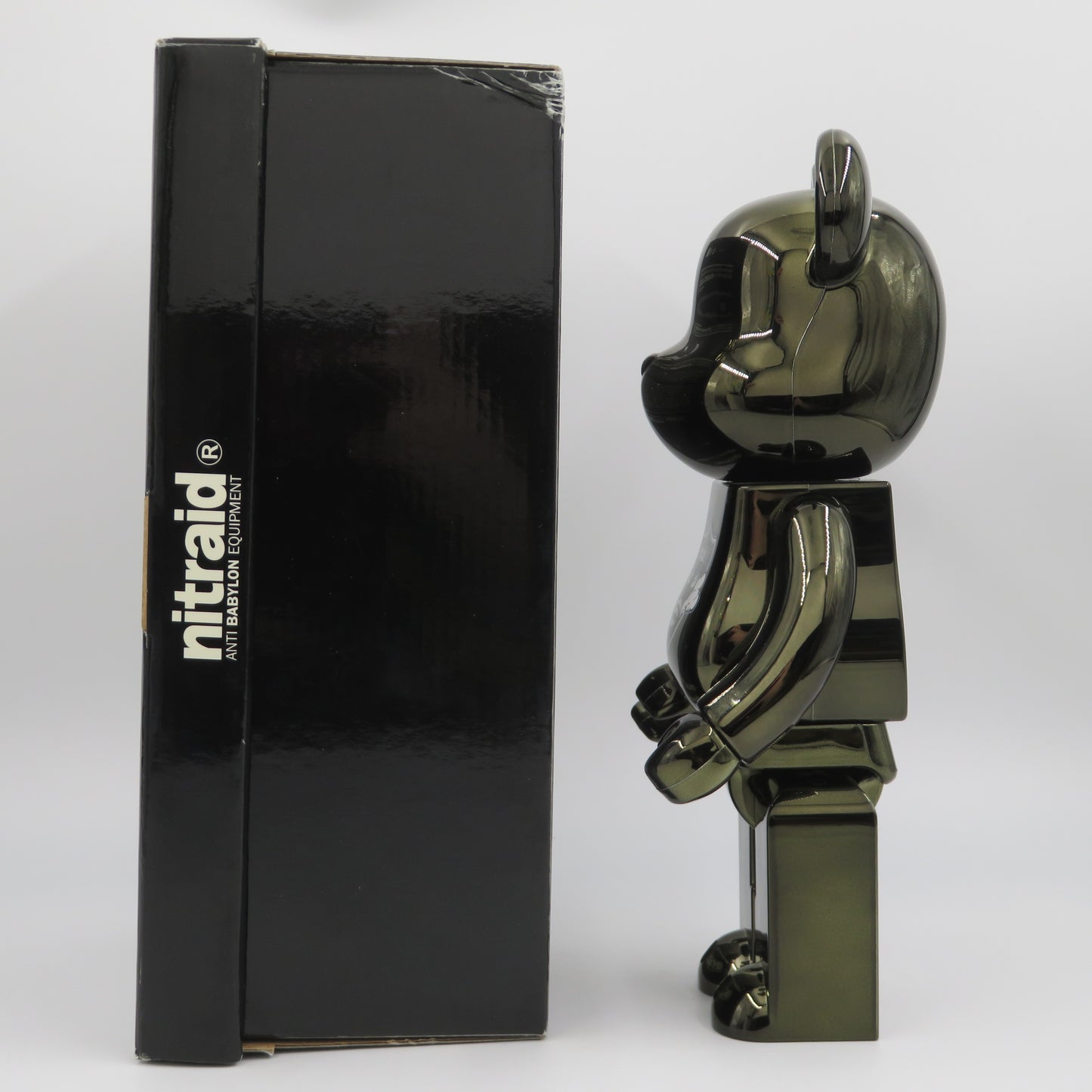 BEARBRICK Nitraiders Metallic 400% Figure - Medicom Toy (2007) Be@rbrick Designer Art Toy