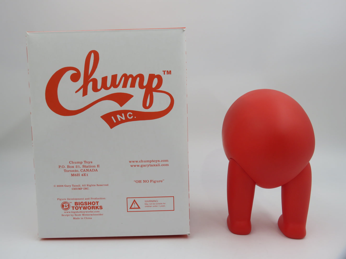 GARY TAXALI Oh No! Red - Bigshot Toy (2008) Chump Inc. Designer Vinyl Art Toy