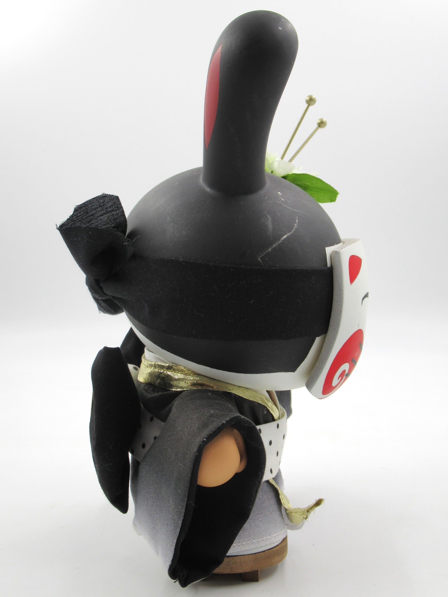 HUCK GEE Gold Life "Kitsune" Dunny -Kidrobot Artist Signed (2012) Designer Art Toy