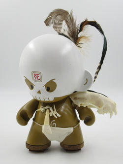 HUCK GEE Skull Hunter 8" Munny - Kidrobot (2008) Artist Signed Designer Art Toy