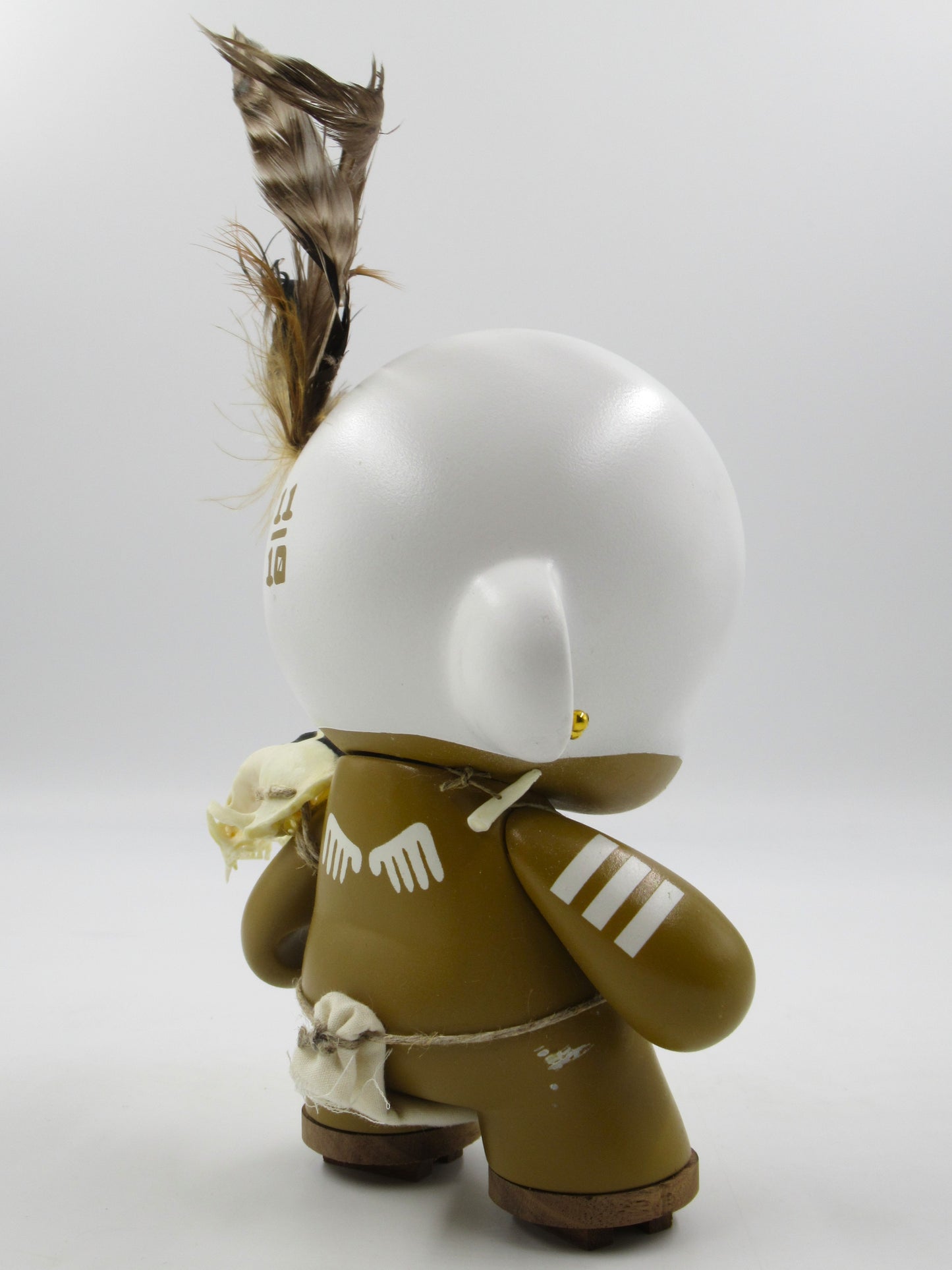 HUCK GEE Skull Hunter 8" Munny - Kidrobot (2008) Artist Signed Designer Art Toy