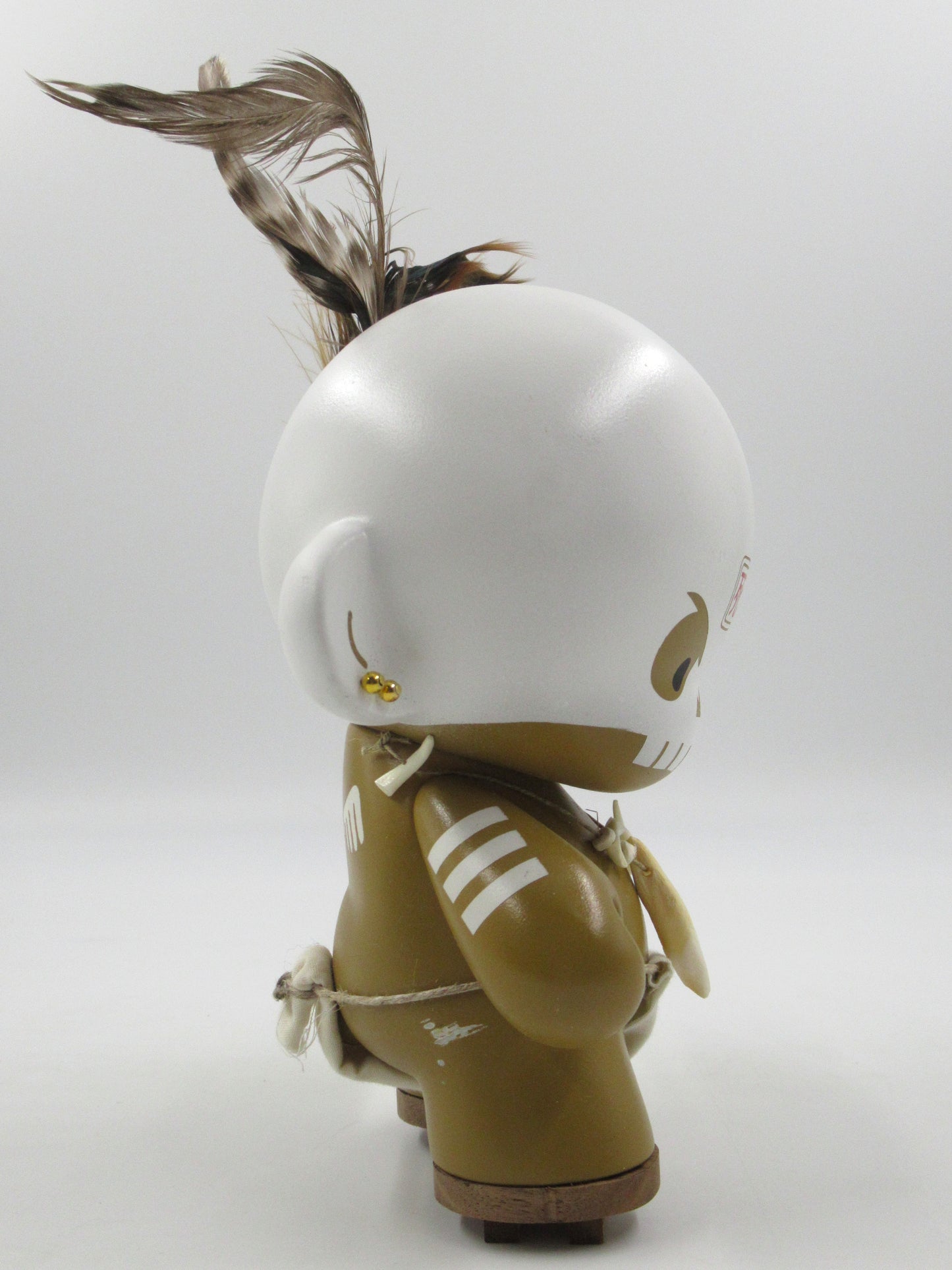 HUCK GEE Skull Hunter 8" Munny - Kidrobot (2008) Artist Signed Designer Art Toy