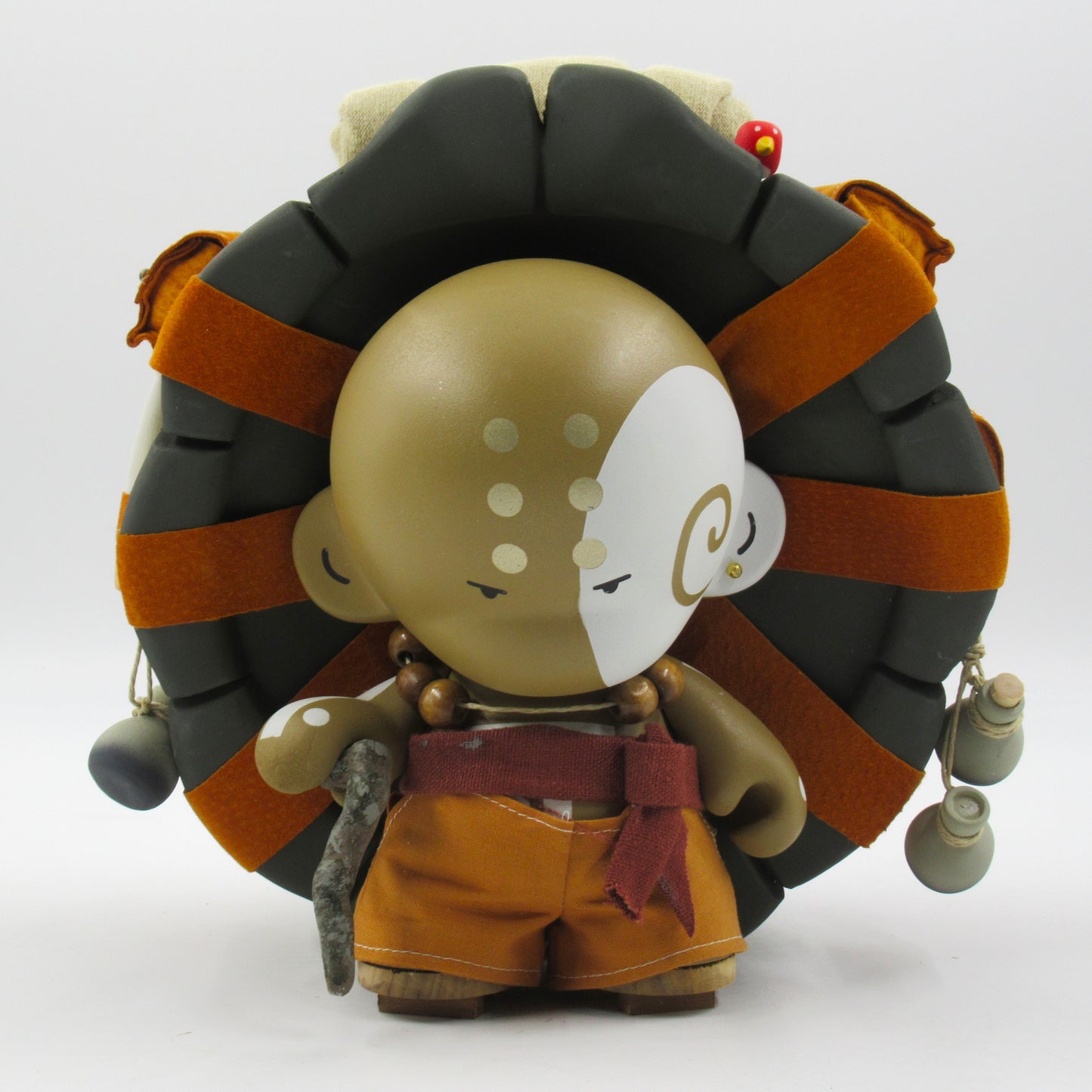 HUCK GEE Turtlebacked Cluttermonk 8" Munny - Kidrobot (2012) Artist Signed Designer Art Toy