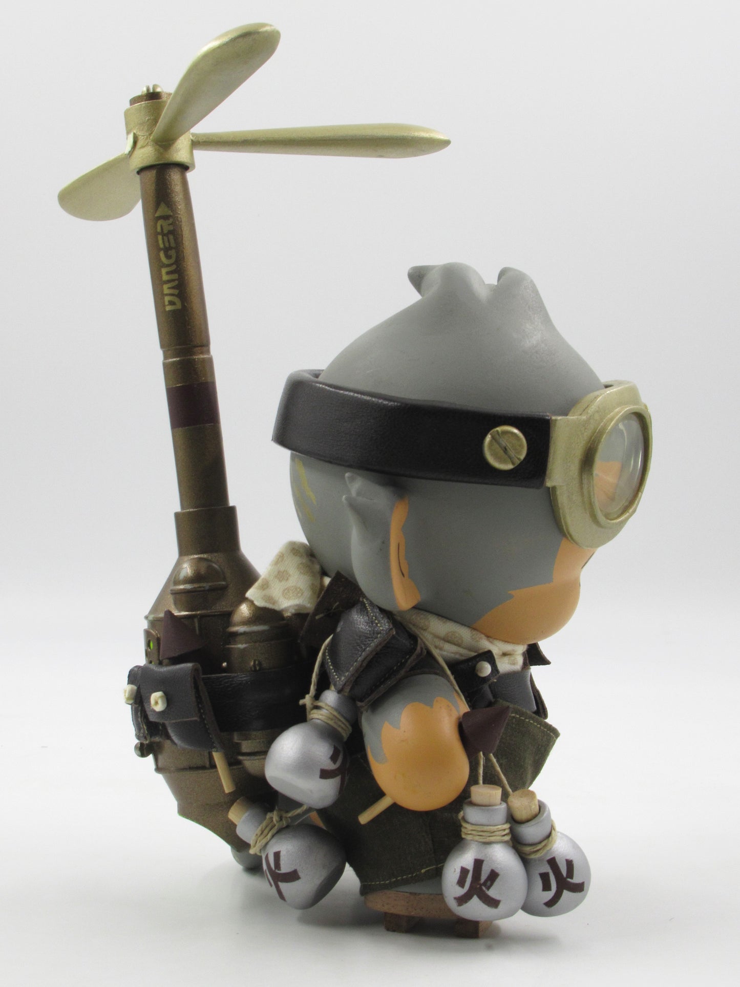 HUCK GEE Hotaru Copter Squad Boy Munny - Kidrobot (2012) Artist Signed Designer Art Toy