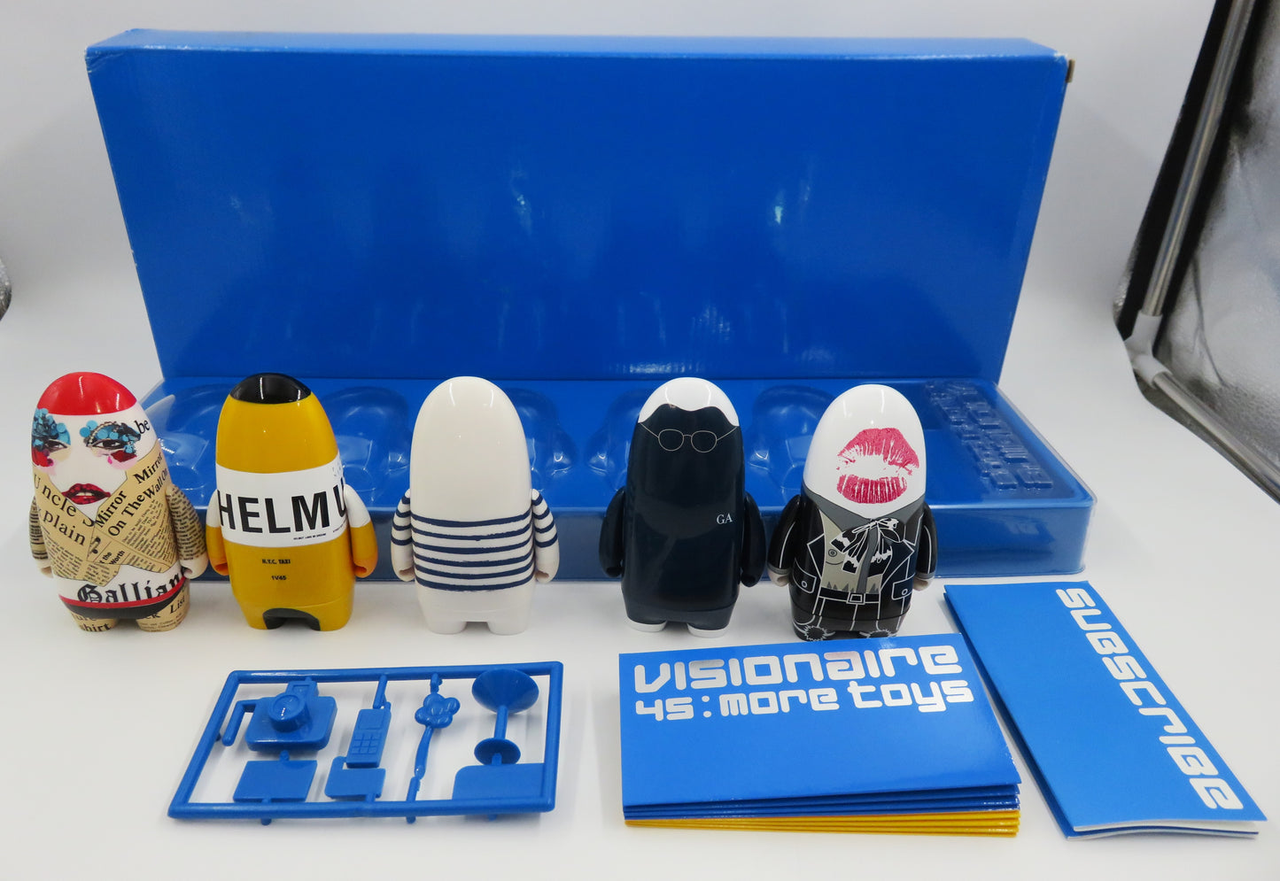 VISIONAIRE Issue 45 Blue Version - Kidrobot (2005) LE #4438 Designer Art Figure Set