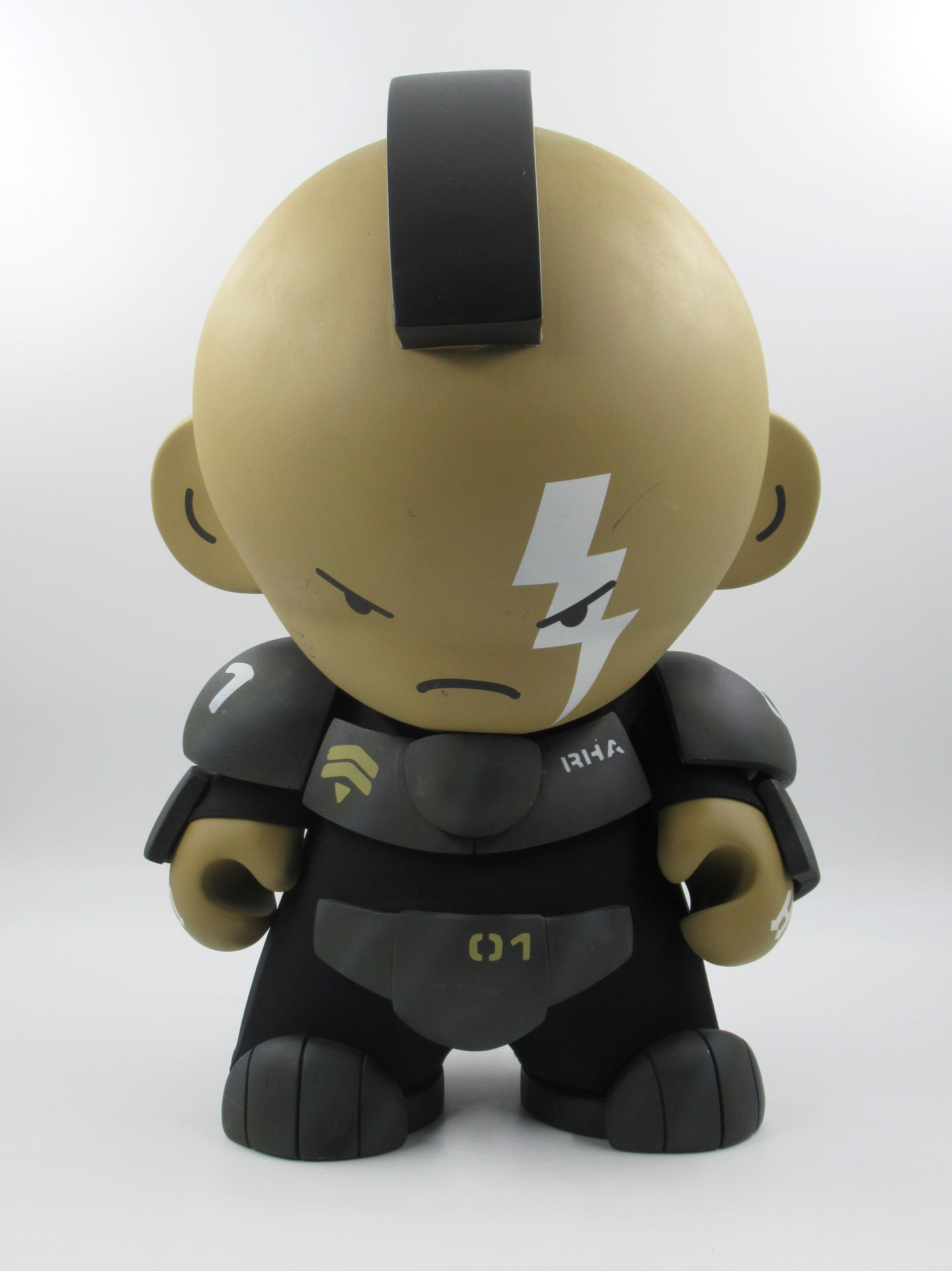 HUCK GEE Corporal R.H. "Thundersticks" Anson 20" Mega Munny - Kidrobot (2012) Designer Art Toy